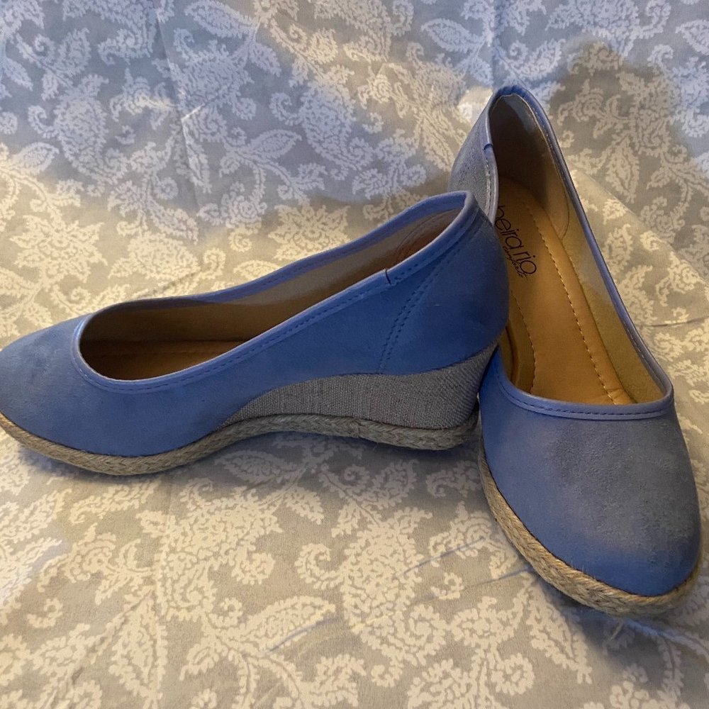 Beira Rio Wedges Jeans Color Size 7